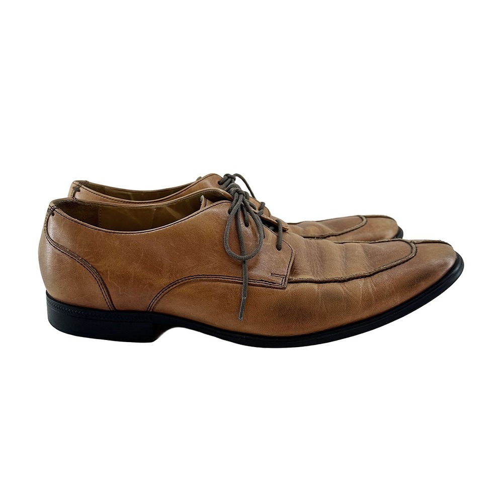 COLE HAAN Men's Leather Oxford Dress Shoes • 9 • Camel Tan